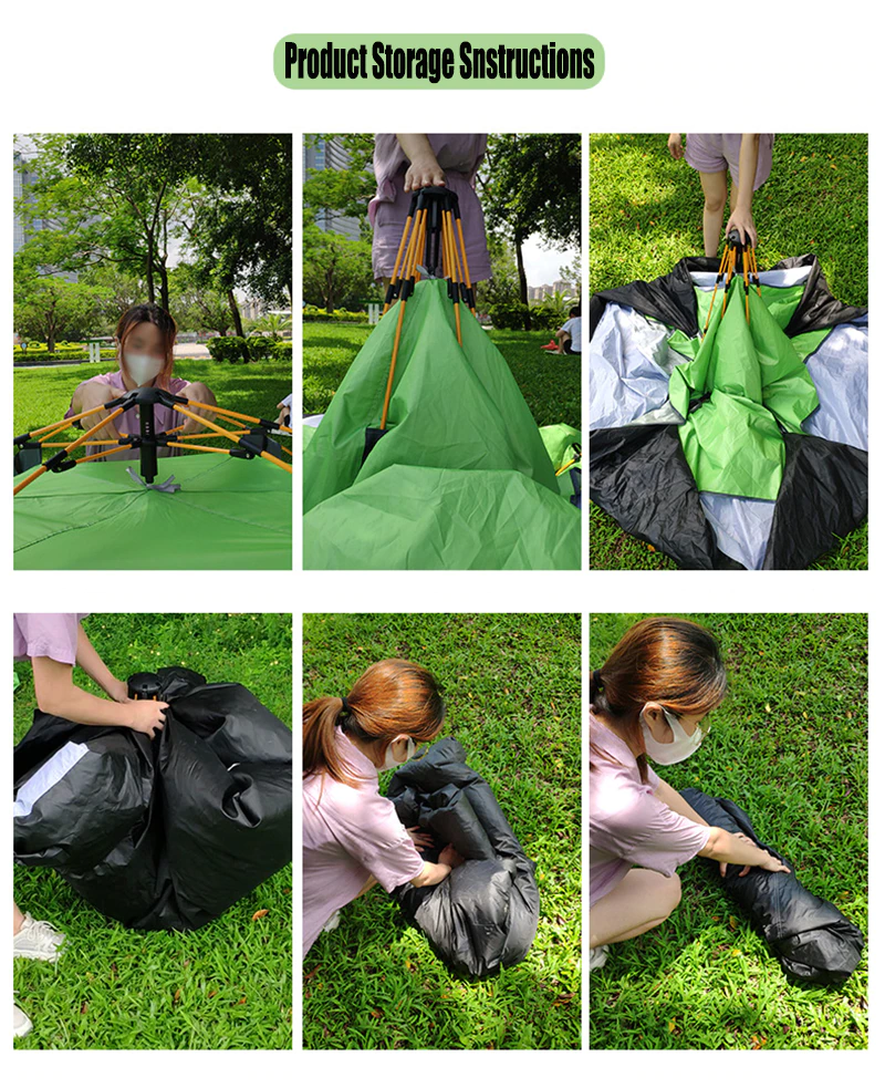 Cheap Goat Tents 4 5 People Large Tent Quick Setup Family Camping Tent Pink And Green Tent Camping Hiking Foldable Folding Tent Double Layer   